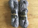 2 strengen lintgaren Piattina grijs haken breien, Ophalen of Verzenden, Nieuw, Breien of Haken, Wol of Garen