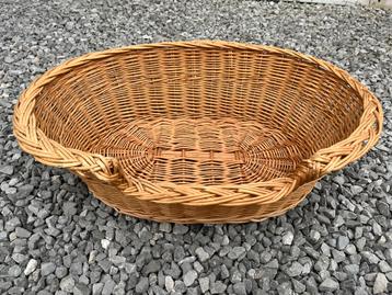 Grote rieten hondenmand ovaal - rotan mand groot hond kat beschikbaar voor biedingen