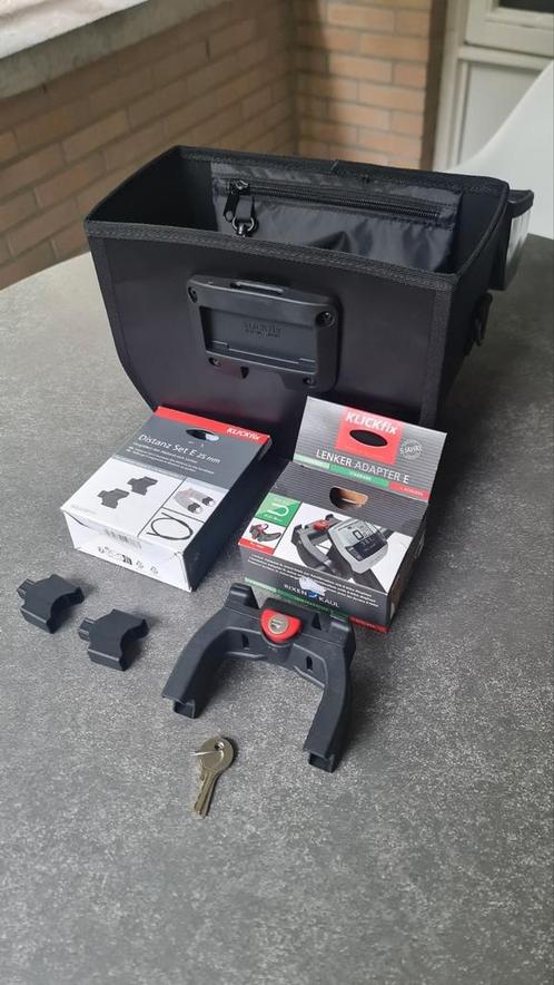 Splinternwe Agu Tech stuurtas met afsluitbare Klick fix set, Fietsen en Brommers, Fietsaccessoires | Fietstassen, Nieuw, Ophalen of Verzenden