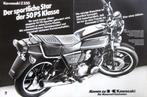 16 vintage advertenties Kawasaki motorfiets 1978-85 motor, Motoren, Ophalen