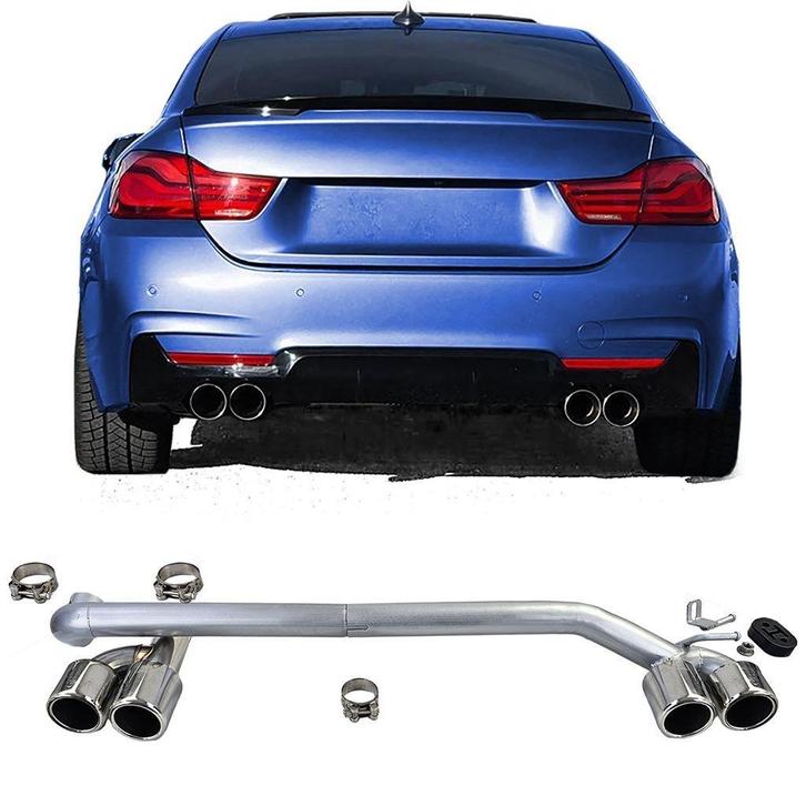 Uitlaat 4 x Sierstuk Chrome Tip Bmw 4 serie F32 F33 F36 M4 l, Auto diversen, Tuning en Styling, Verzenden