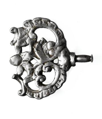 Horloge sleutel zilver 4.6g 25,6x25,8mm      b493  beschikbaar voor biedingen