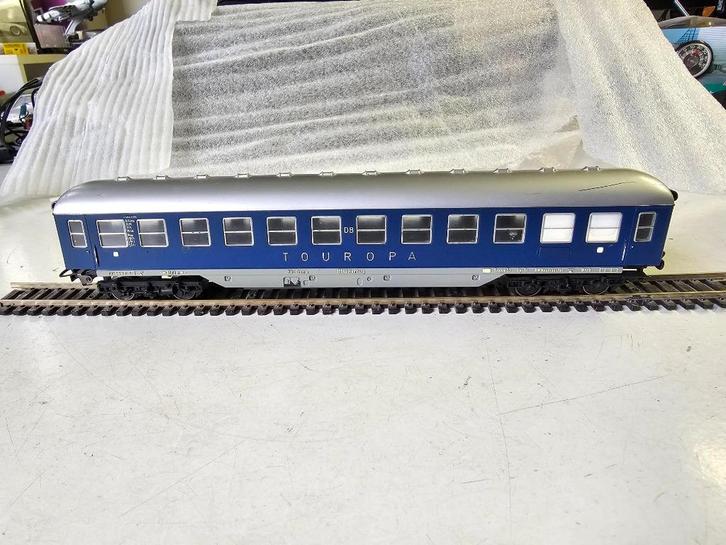 Modeltrein Ho wagon, Fleischmann TOUROPA rijtuig, Hobby en Vrije tijd, Modeltreinen | H0, Gebruikt, Wagon, Gelijkstroom, Fleischmann