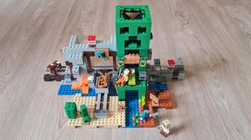 Lego minecraft Creeper Mine, Compleet + doos + boekje beschikbaar voor biedingen