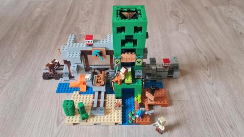 Lego minecraft Creeper Mine, Compleet + doos + boekje, Kinderen en Baby's, Speelgoed | Duplo en Lego, Zo goed als nieuw, Ophalen of Verzenden