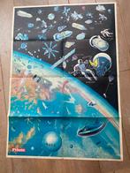 Vintage poster ruimtevaart pilote NASA raket satelliet, Ophalen of Verzenden, A1 t/m A3, Overige onderwerpen, Rechthoekig Staand