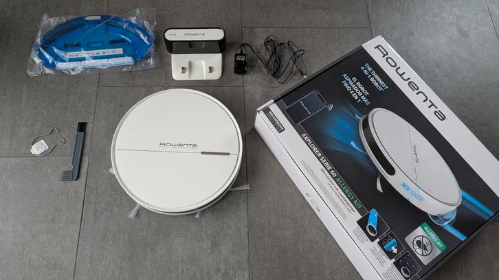 Rowenta robotstofzuiger Explorer Serie 60, Witgoed en Apparatuur, Stofzuigers, Zo goed als nieuw, Robotstofzuiger, Ophalen of Verzenden