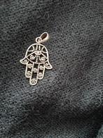 Nieuw!Zilv/925 Hanger/Bedel Hamsa handje/mooi bewerkt, Ophalen of Verzenden, Nieuw, Zilver