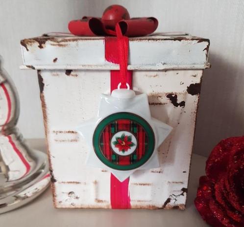 SALE Villeroy & Boch hanger,Tartan Ornaments, ster, KERST, Diversen, Kerst, Zo goed als nieuw, Ophalen of Verzenden