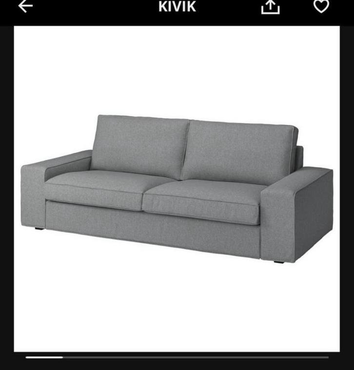 Kivik 3-zitsbank, Huis en Inrichting, Banken | Bankstellen, Zo goed als nieuw, 200 tot 250 cm, 75 tot 100 cm, Ophalen