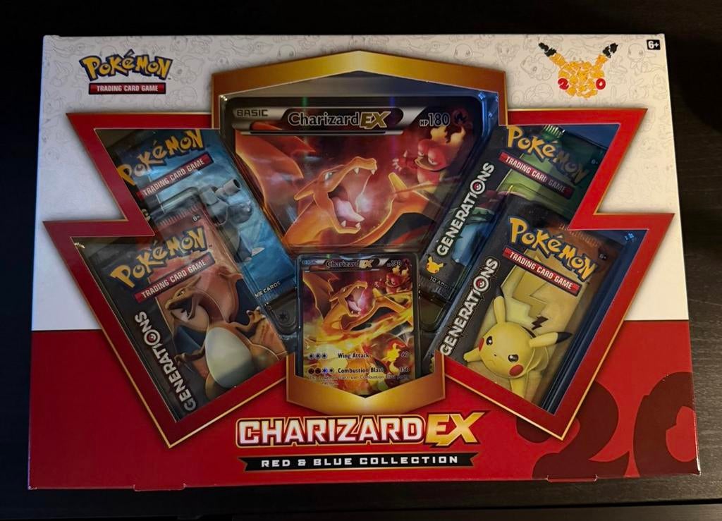 Charizard red&blue collection 20 jaar, Ophalen, Nieuw
