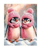 Complete nieuwe diamond painting met pinguïns, 40x50, Ophalen of Verzenden, Nieuw