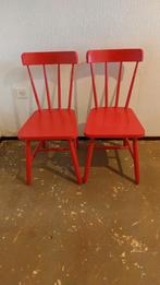 Rode keukenstoelen ikea, Ophalen, Twee, Zo goed als nieuw, Rood