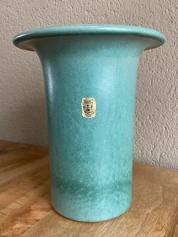 Vintage vaas Prosman st Philipsland turkoois keramiek beschikbaar voor biedingen