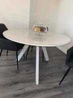 Eettafel 120cm en 4 stoelen, Huis en Inrichting, Tafels | Eettafels, Ophalen, Zo goed als nieuw, Rechthoekig, 50 tot 100 cm