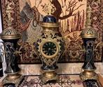 Barrard & Vignon paris pendule onder stolp met 2 kandelaars, Ophalen