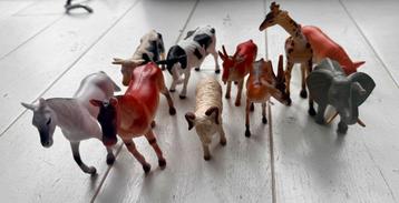 Speelgoeddieren boerderijdieren en wilde dieren 10 stuks beschikbaar voor biedingen