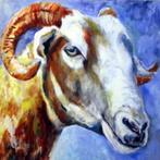 Marleen van Engelen Wiltshirehorn schilderij, Antiek en Kunst, Kunst | Schilderijen | Klassiek, Ophalen