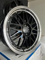 18 inch 5x112 Zwart/gepolijst "BBS Le mans" look  Golf Audi, Ophalen, 18 inch, Velg(en), Nieuw