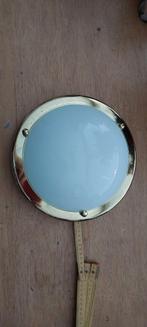 Plafonnière 28cm koperkleur, Ophalen of Verzenden, Gebruikt, Glas