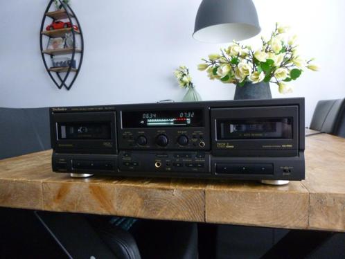Topklasse Technics Dubbeldeck RS-TR777 (SERVICED!), Audio, Tv en Foto, Cassettedecks, Dubbel, Overige merken, Auto-reverse, Tiptoetsen