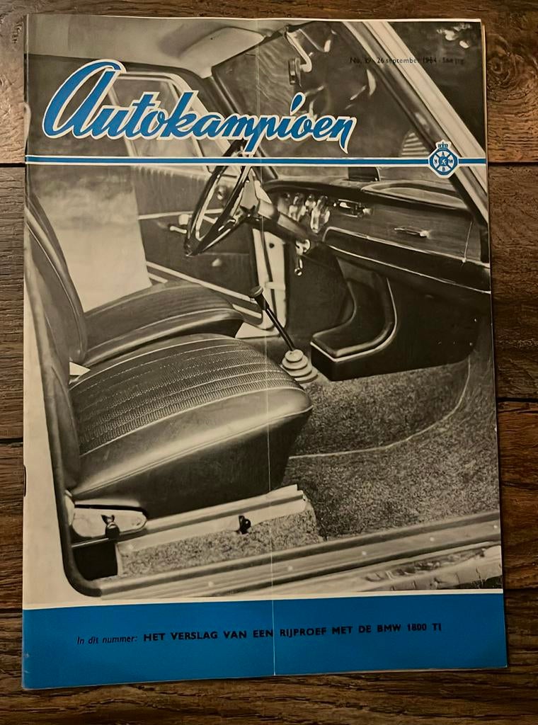 Auto Kampioen 1964: BMW 1800 TI (test), NSU Spider Wankel, Ophalen of Verzenden, Zo goed als nieuw, Algemeen