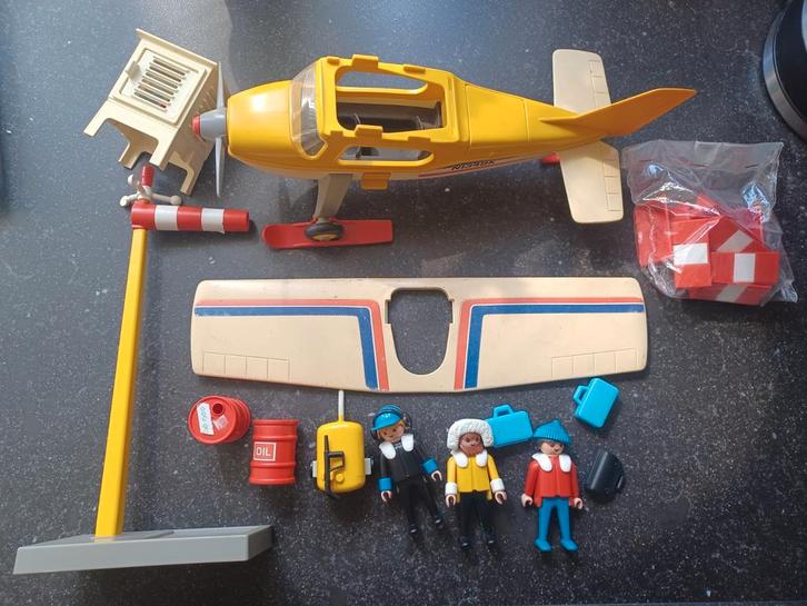 playmobil set 3457 artic vliegtuig, Kinderen en Baby's, Speelgoed | Playmobil, Gebruikt, Ophalen of Verzenden