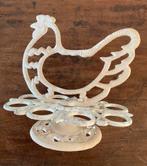 Vintage smeedijzeren wit geverfd eier rek Pasen, Antiek en Kunst, Ophalen of Verzenden