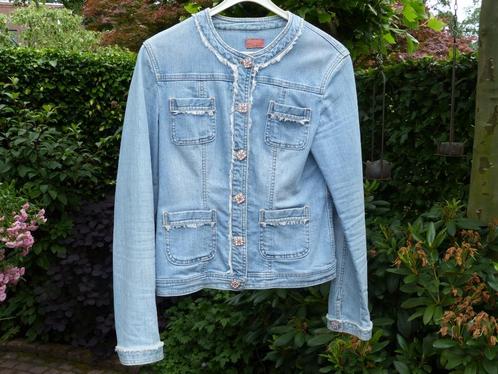 Dames spijkerjasje, maat 36, Kleding | Dames, Jassen | Zomer, Zo goed als nieuw, Maat 36 (S), Blauw, Ophalen of Verzenden