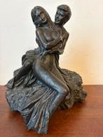 Beeld man vrouw naakt verliefd stijl oliver tupton, Verzenden, Gebruikt, Mens