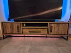 Mooie TV Meubel - Industrieel Design, Huis en Inrichting, Kasten | Televisiemeubels, Gebruikt, 100 tot 150 cm, Ophalen of Verzenden