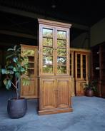 Hoge Smalle Buffetkast | Vitrinekast | Antiek #2265, Ophalen of Verzenden