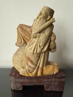 Antiek Chinees speksteen wijsheer, Ophalen of Verzenden