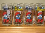 4 smurfen glazen, Verzamelen, Glas en Borrelglaasjes, Ophalen, Nieuw, Overige typen