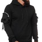 SALES! 1101 Zwarte cargo hoodie maat XL, Ophalen of Verzenden, Nieuw, Maat 56/58 (XL), Zwart