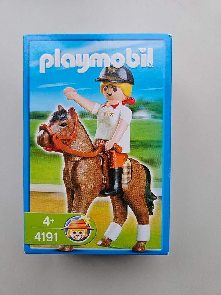 Playmobil Paard met Ruiter Set 4191, Ophalen of Verzenden, Zo goed als nieuw, Complete set