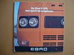 Ebro F-275 Brochure circa 1977 - F275, Ophalen, Zo goed als nieuw, Overige merken