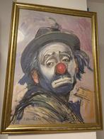 Clown Schilderij, Antiek en Kunst, Kunst | Schilderijen | Klassiek, Ophalen