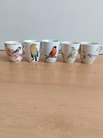5 kopje met vogels ook los te koop, Ophalen of Verzenden, Porselein, Overige stijlen, Kop(pen) en/of Schotel(s)
