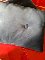 Kussens stevig kwaliteit donkerblauw velour sierkussen, Ophalen of Verzenden, Zo goed als nieuw, Blauw, Vierkant