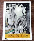 Original Pointalistic inkwerk door T.Hanna. 40cm x 30cm., Ophalen of Verzenden