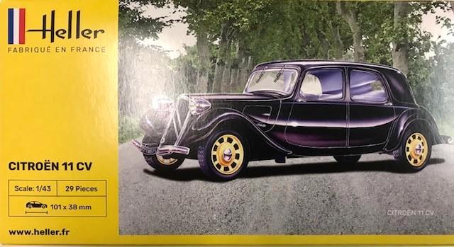 Coelianmodels, Heller, 80159, Citroen 11 CV, 1/43, €11,99, Hobby en Vrije tijd, Modelbouw | Auto's en Voertuigen, Nieuw, Auto