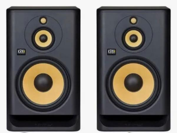 2X KRK Rokit RP 10-3 G4 + 12SHO Subwoofer, Audio, Tv en Foto, Luidsprekers, Zo goed als nieuw, Complete surroundset, 120 watt of meer