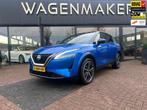 Nissan Qashqai 1.3 MHEV Xtronic Tekna Plus AUT|NAVI|CAM|PANO, 12 maanden, Blauw, Leder en Stof, Origineel Nederlands