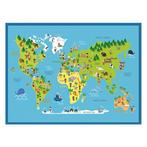 Intrada Speelkleed Wereldkaart 90x120 cm Polyamide, Nieuw, Ophalen of Verzenden