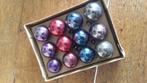 doosje 32 antieke-oude kerstballen , alles glas, Diversen, Kerst, Gebruikt, Ophalen of Verzenden