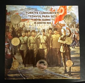 Turkije Munten Set - Grote Offensief 1922 beschikbaar voor biedingen