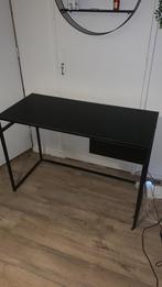 Bureau zwart, staal/hout, Huis en Inrichting, Bureaus, Ophalen of Verzenden