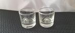 J.W.SIEBRAND N.V. KAMPEN glaasjes met witte logo 2 stuks, Verzamelen, Glas en Borrelglaasjes, Ophalen of Verzenden, Zo goed als nieuw