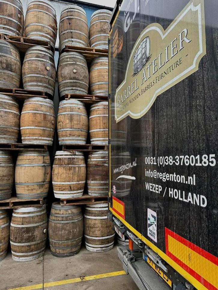 Regenton Grote Partij Wijnvat Whisky Vaten, Tuin en Terras, Regentonnen, Nieuw, Hout, 150 liter of meer, Met kraantje, Ophalen of Verzenden